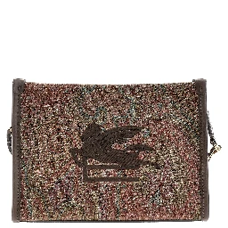 Paisley pouch with Pegaso patch