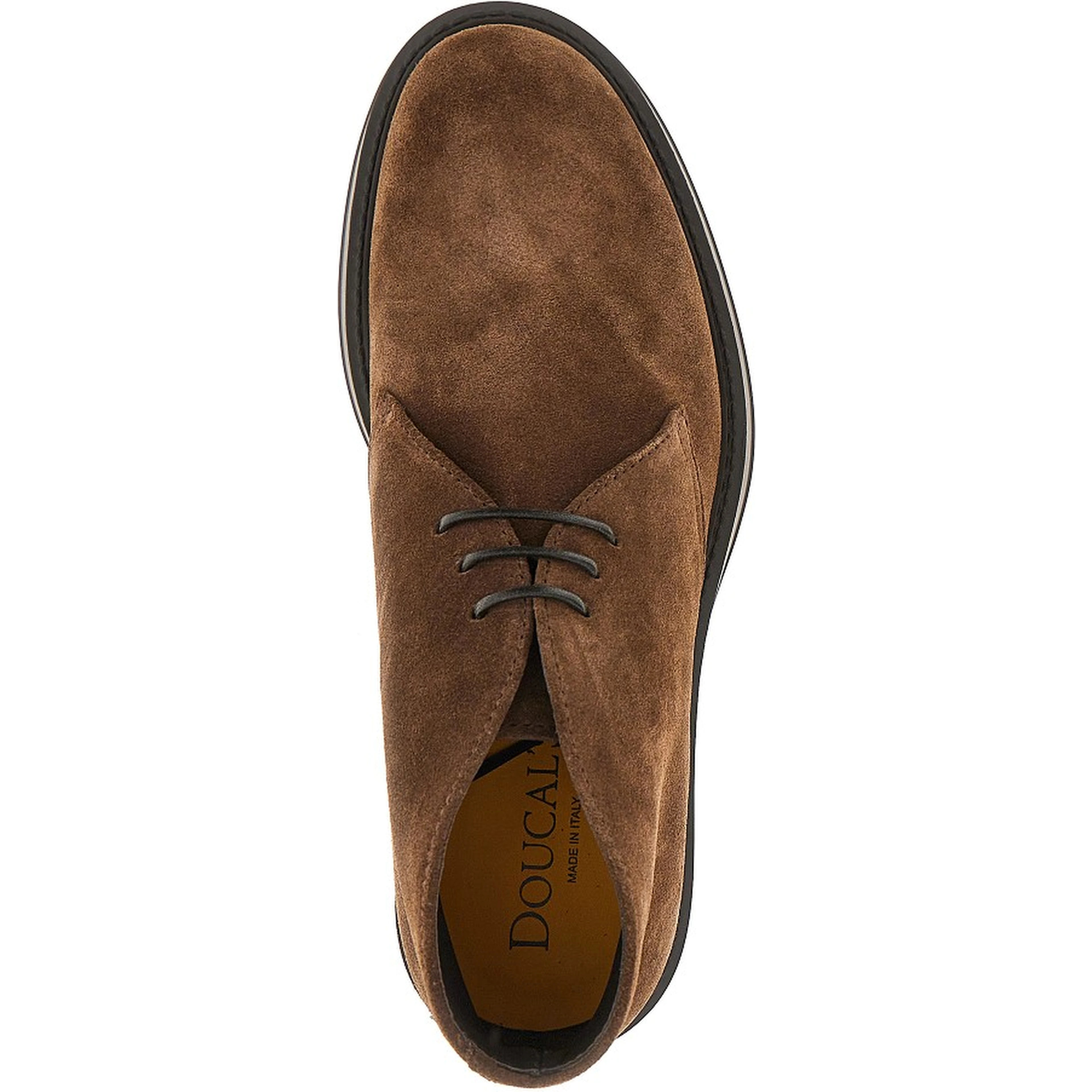 Suede leather laced shoes