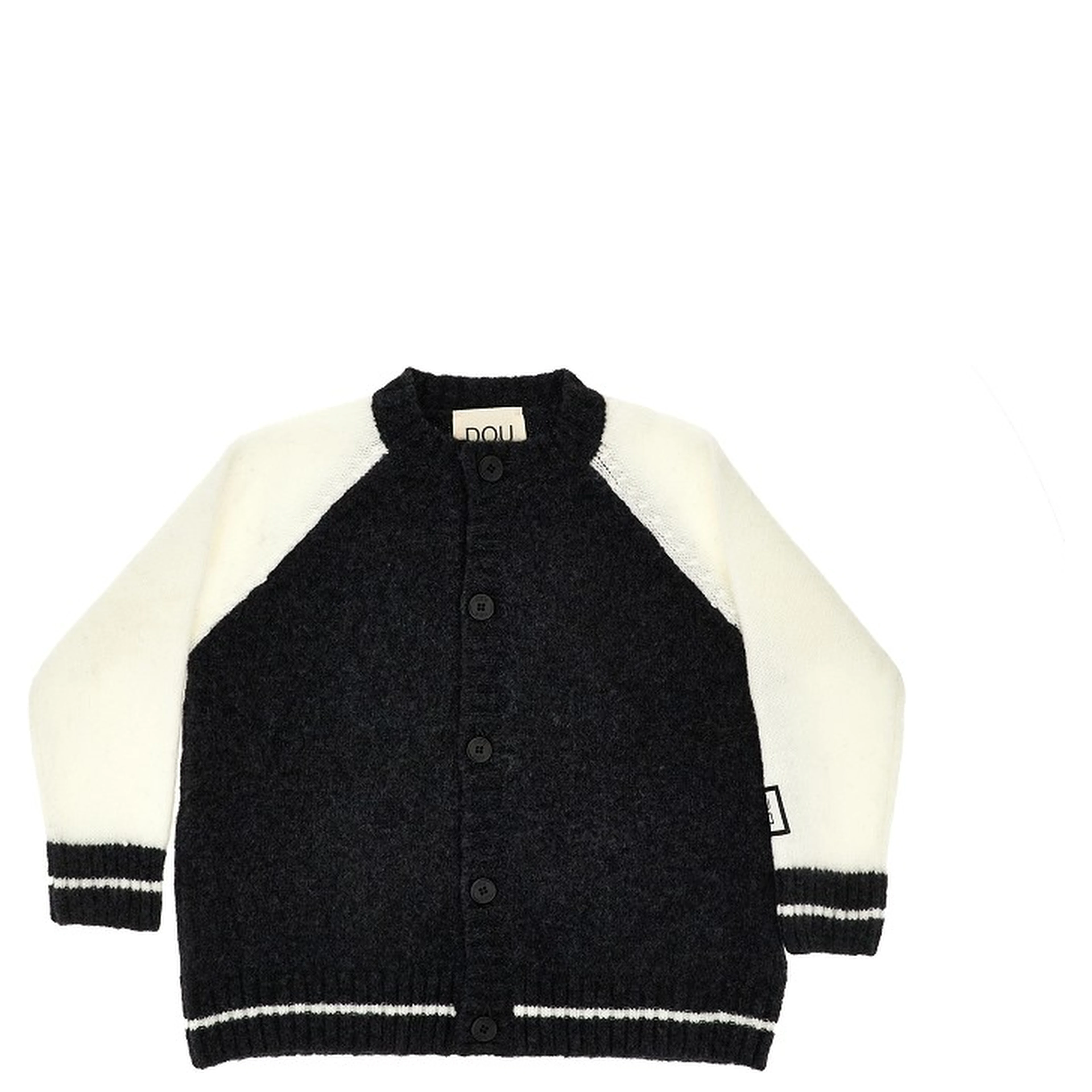 Knitted cardigan with logo