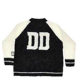Knitted cardigan with logo