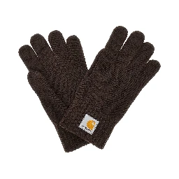 'Watch' knitted gloves