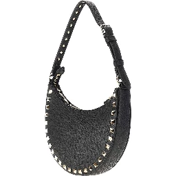 Grain leather mini 'Rockstud' hobo bag