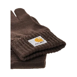 'Watch' knitted gloves