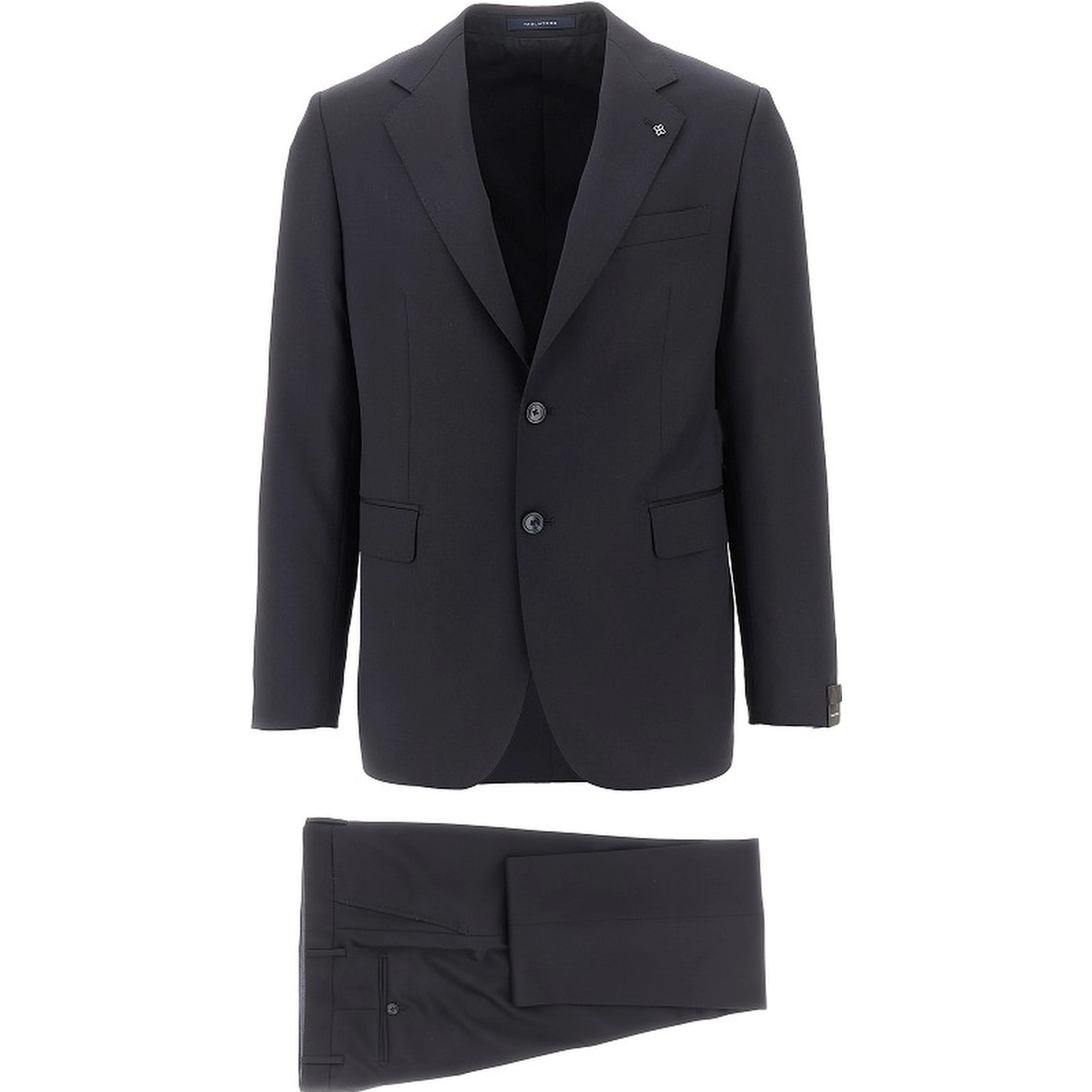 Virgin wool two-pieces tailored suit
