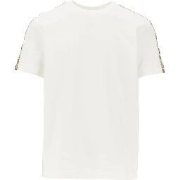 T-shirt with Check trimmings