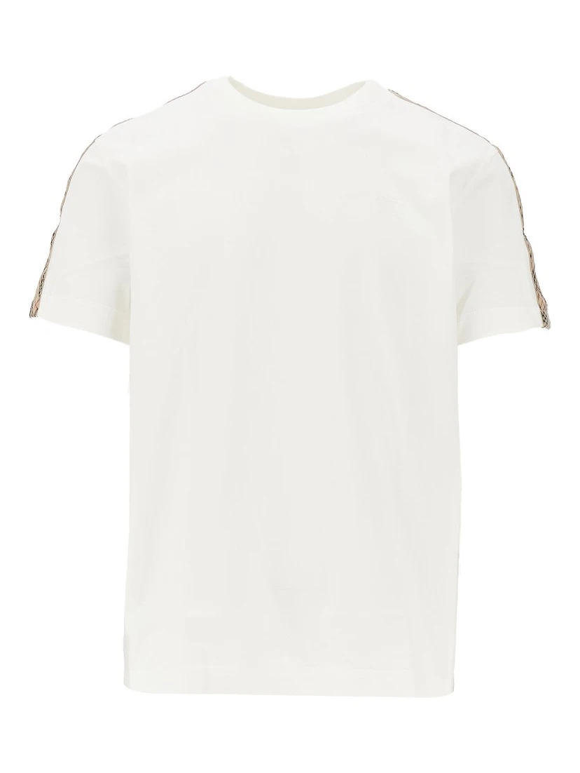 T-shirt with Check trimmings