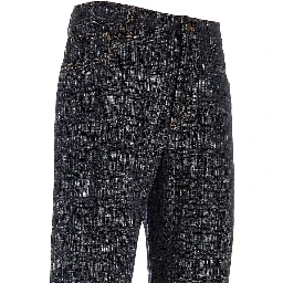 Check denim Loose Fit jeans