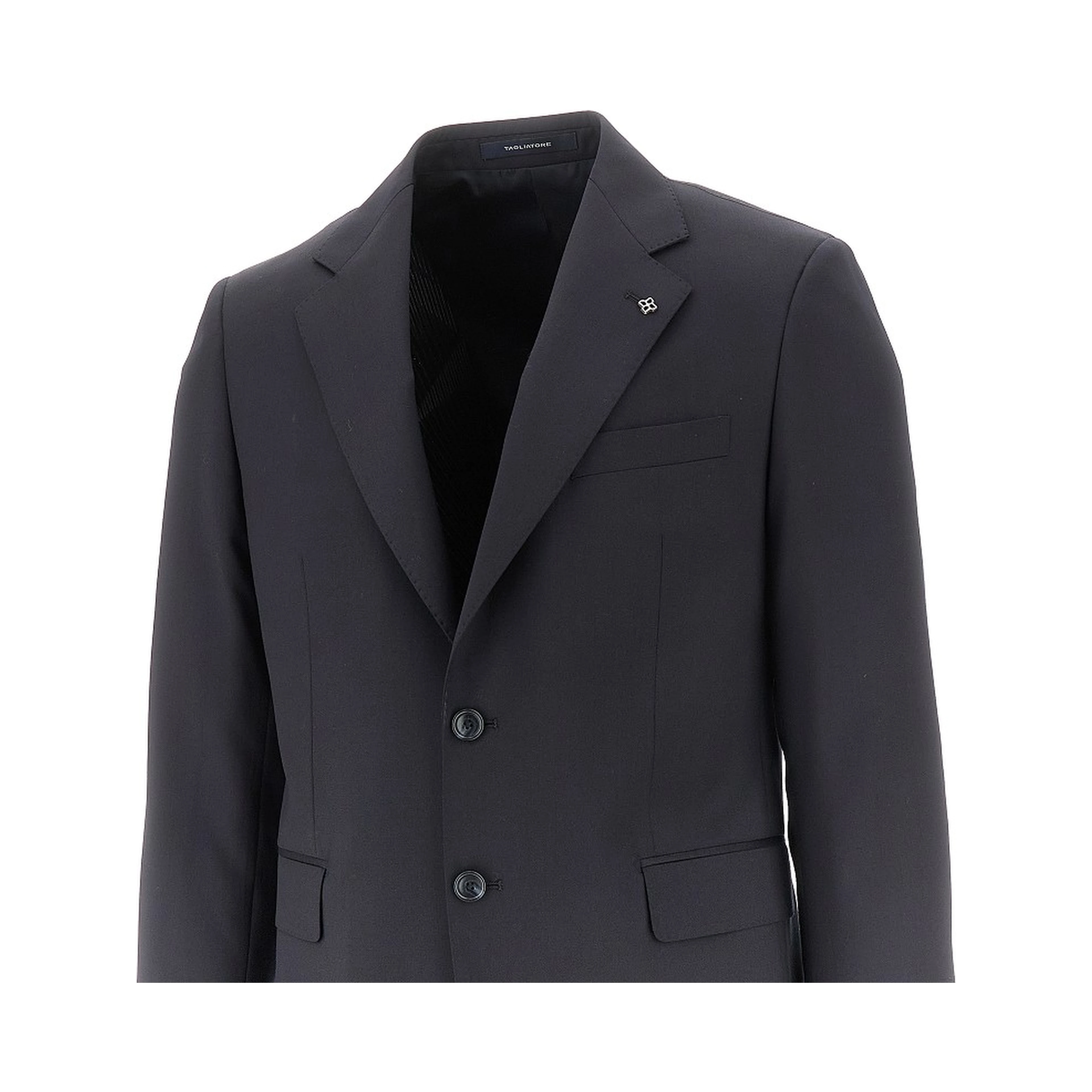 Virgin wool two-pieces tailored suit