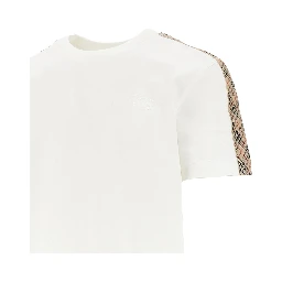 T-shirt with Check trimmings