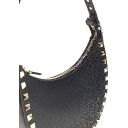 Grain leather mini 'Rockstud' hobo bag