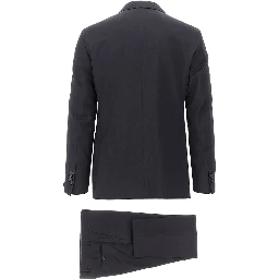 Virgin wool two-pieces tailored suit