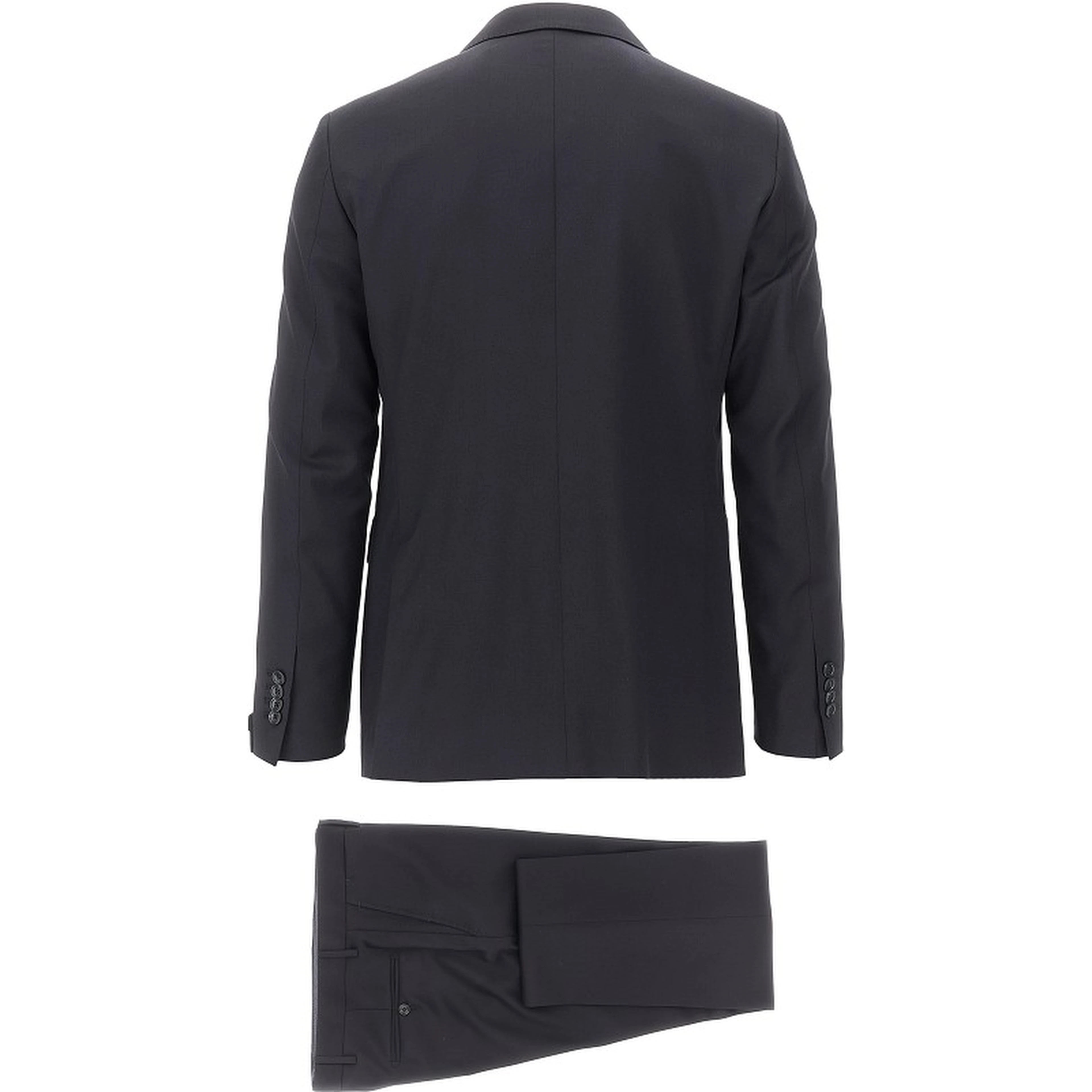 Virgin wool two-pieces tailored suit
