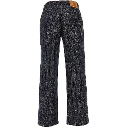 Check denim Loose Fit jeans