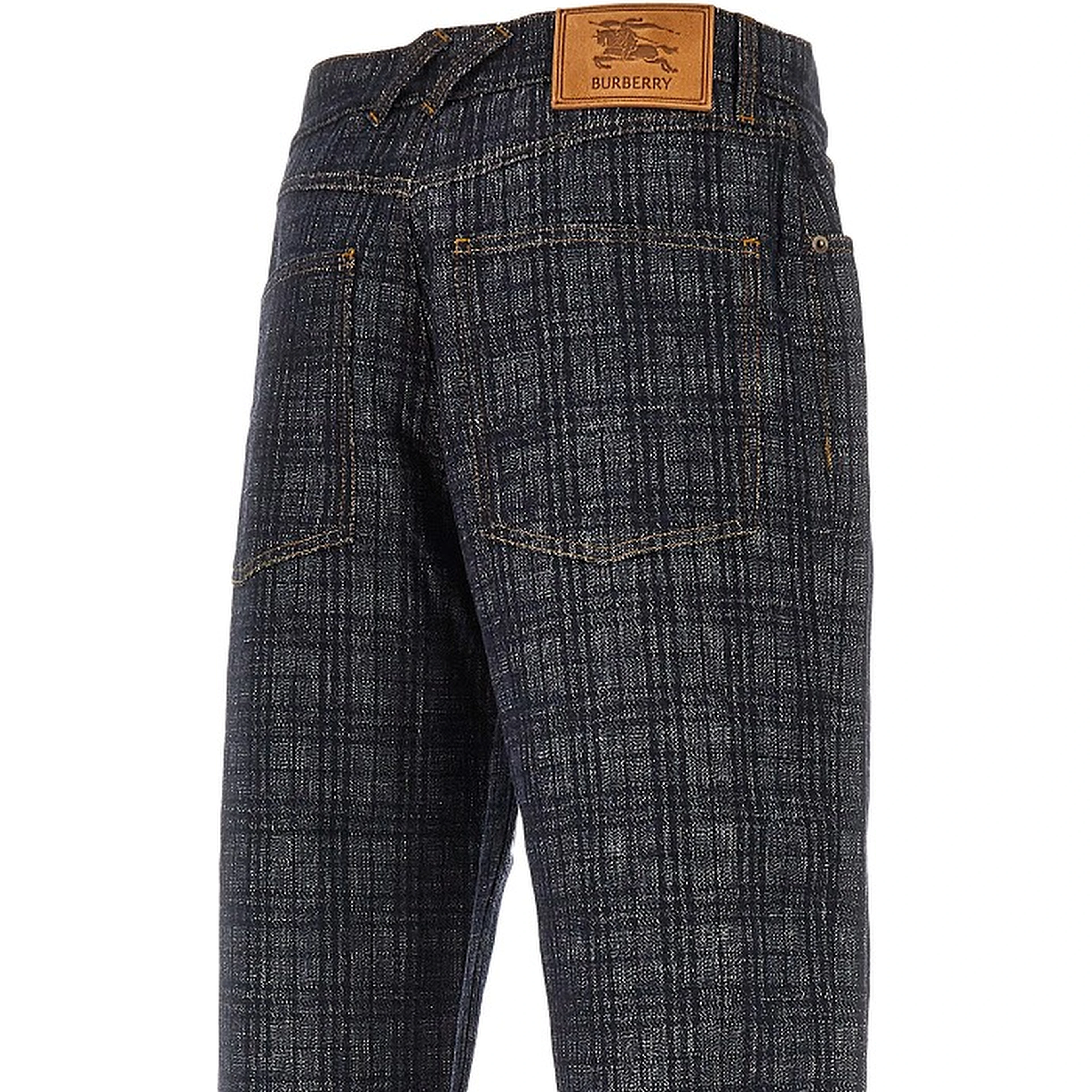 Check denim Loose Fit jeans