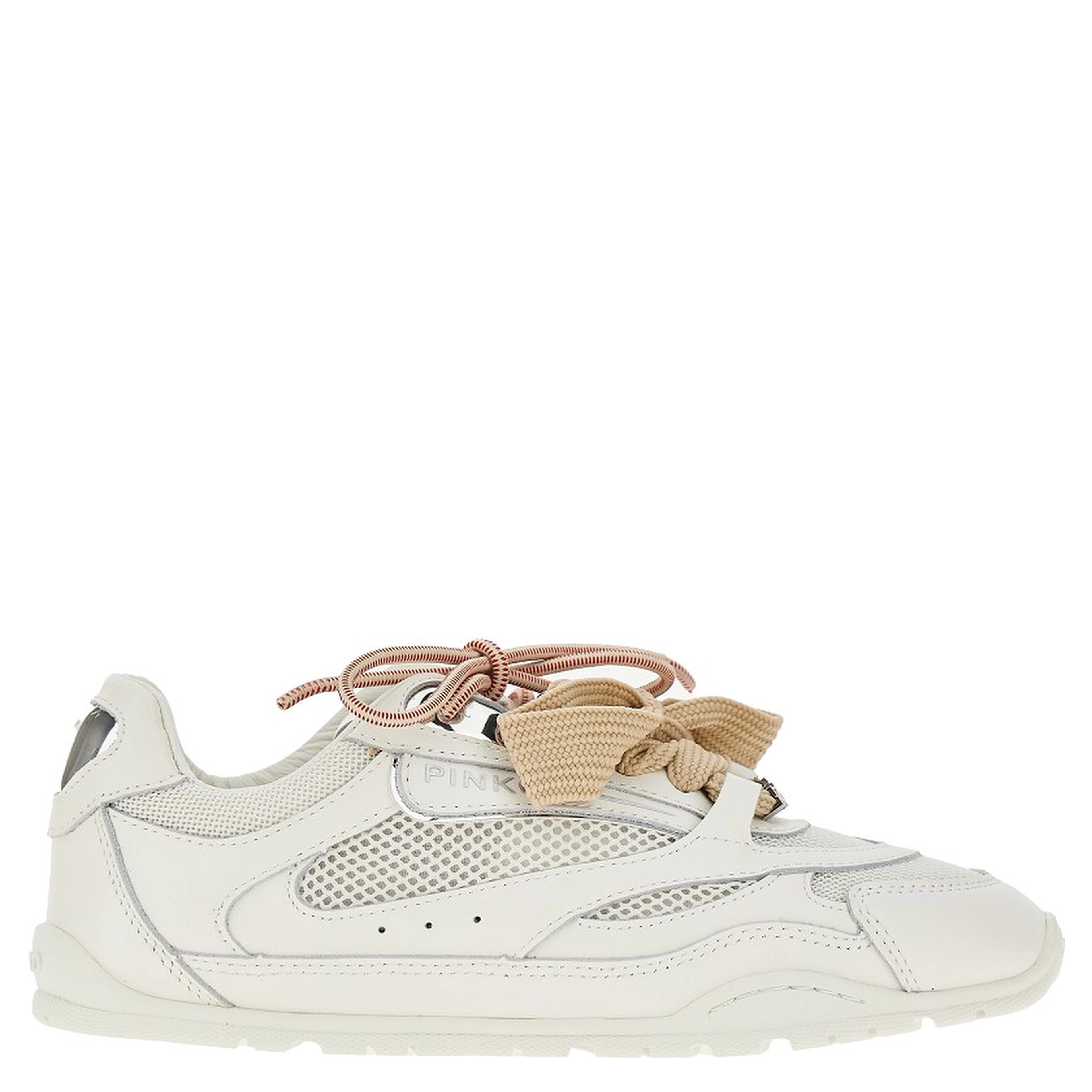 Leather and mesh sneakers