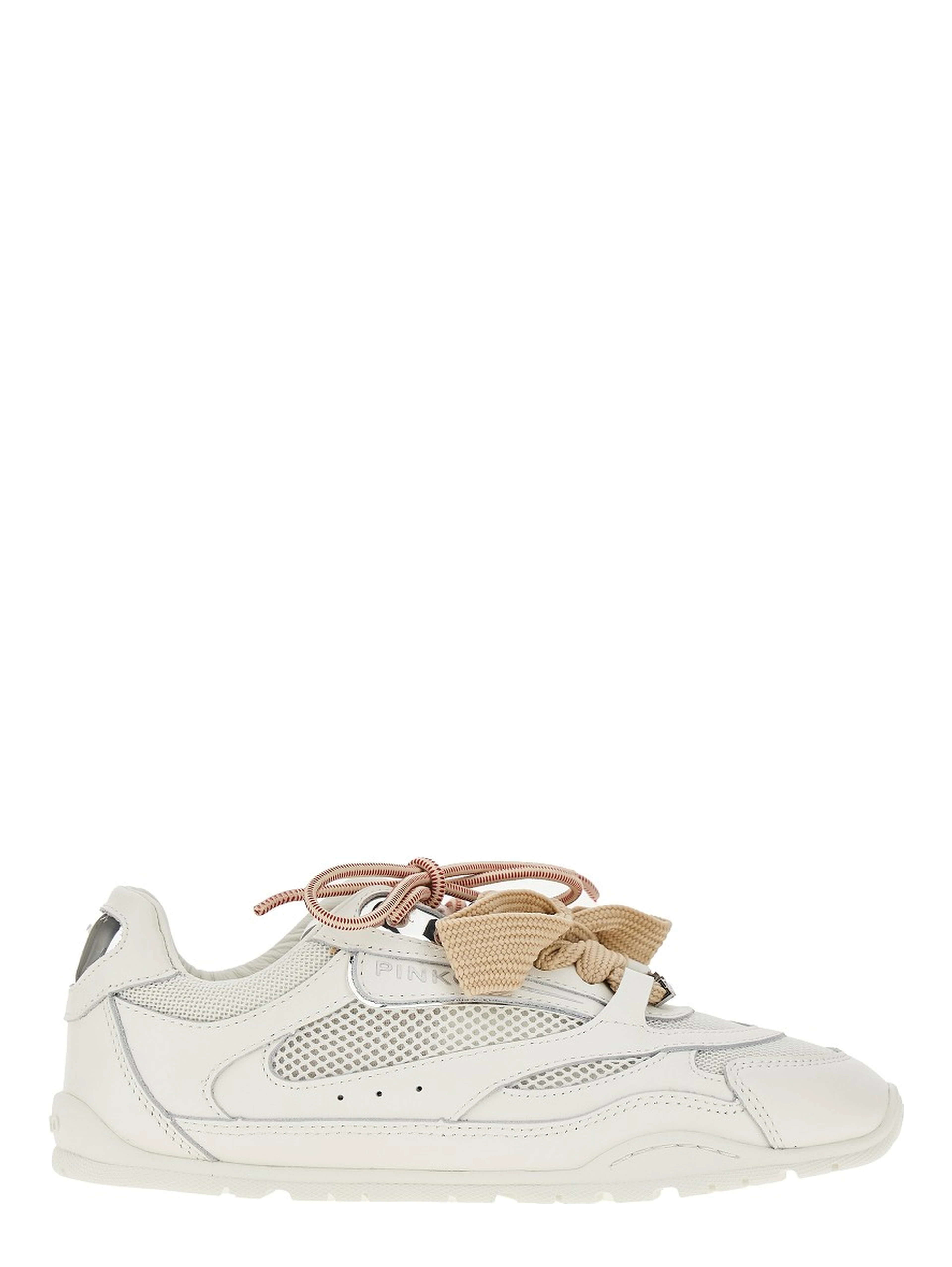 Leather and mesh sneakers