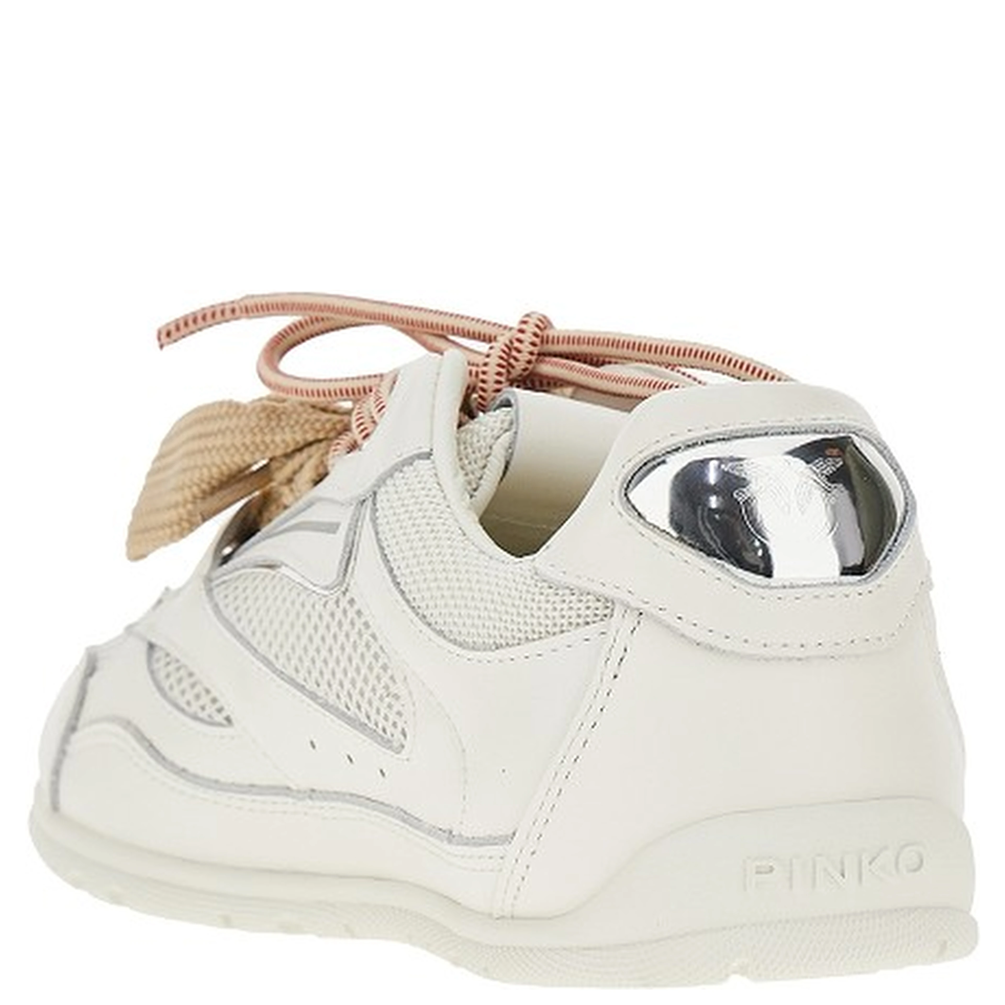 Leather and mesh sneakers