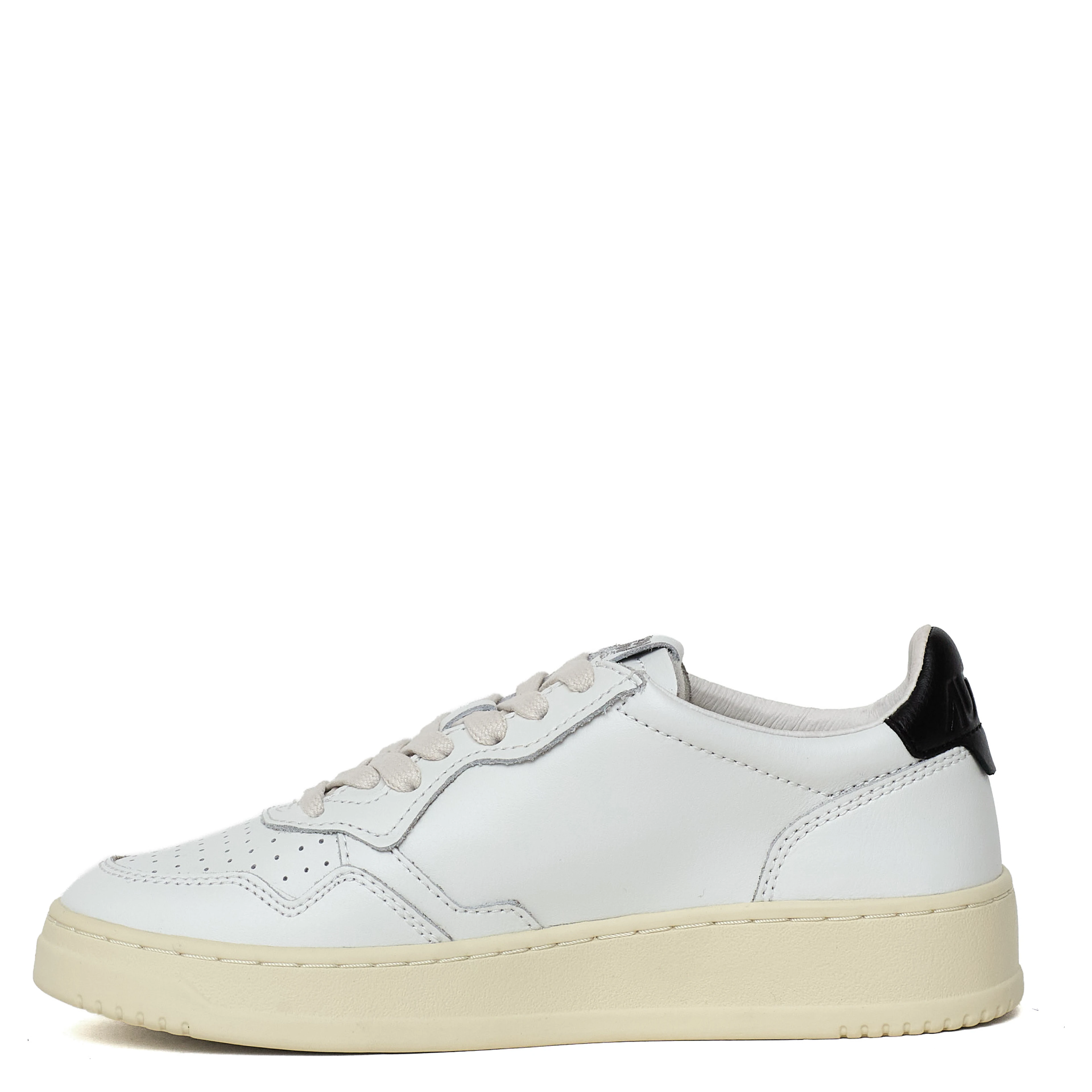 Sneakers Medalist Low In Pelle Bianca, Nera