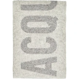 Jacquard logo wool scarf