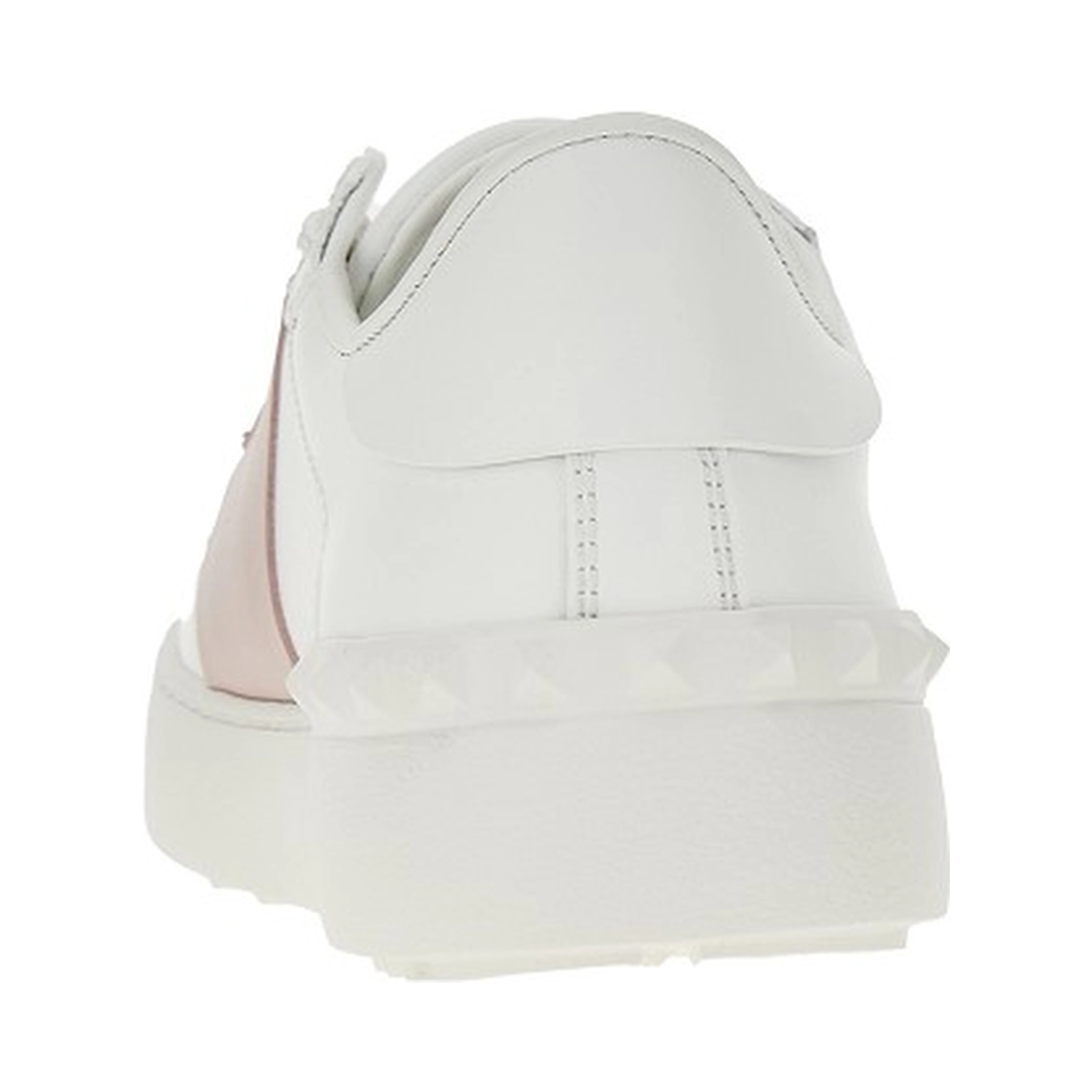'Open' leather sneakers