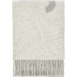 Jacquard logo wool scarf