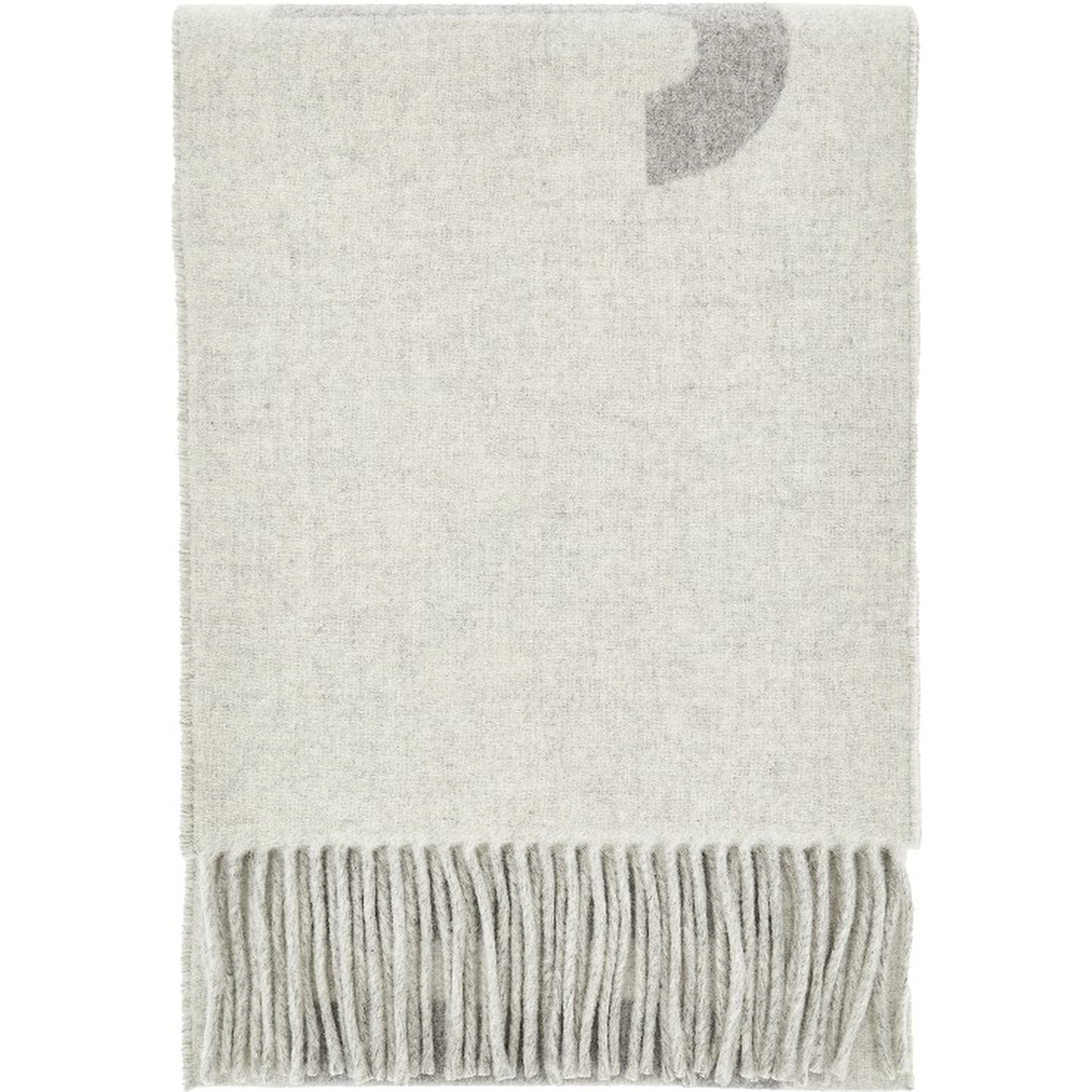 Jacquard logo wool scarf