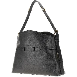 Leather medium 'Voyou' bag