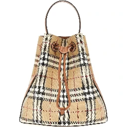 Small bucket bag with Check motif