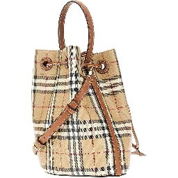 Small bucket bag with Check motif