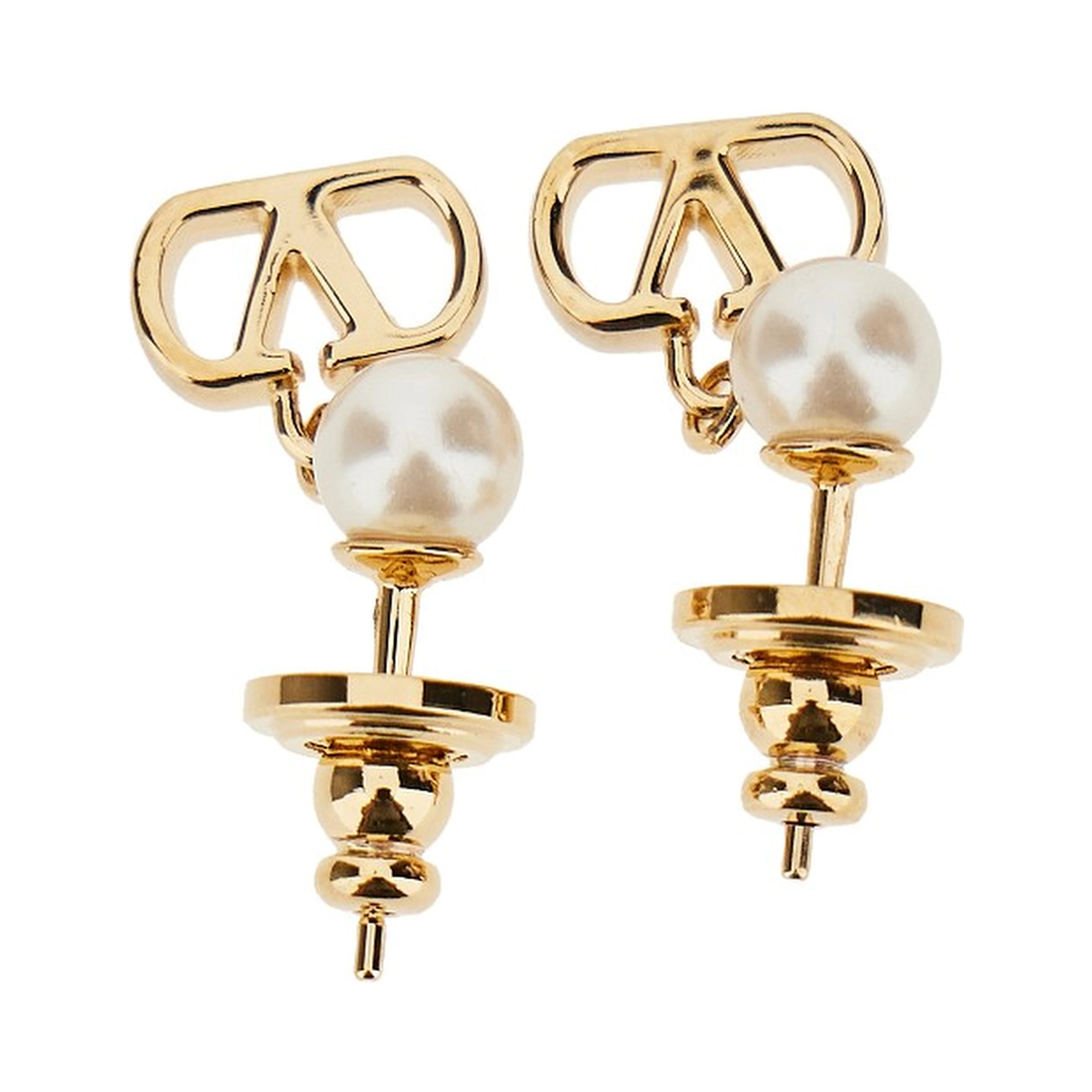 'Vlogo Signature' earring with pearl