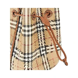 Small bucket bag with Check motif