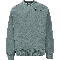 'Punched' crewneck sweatshirt