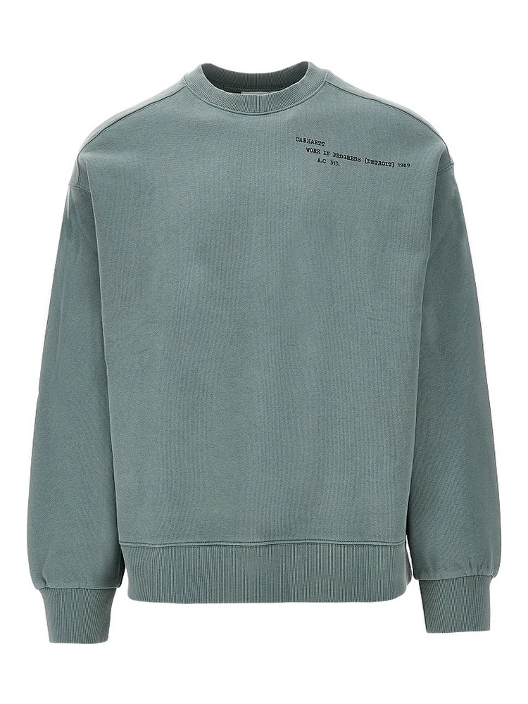 'Punched' crewneck sweatshirt