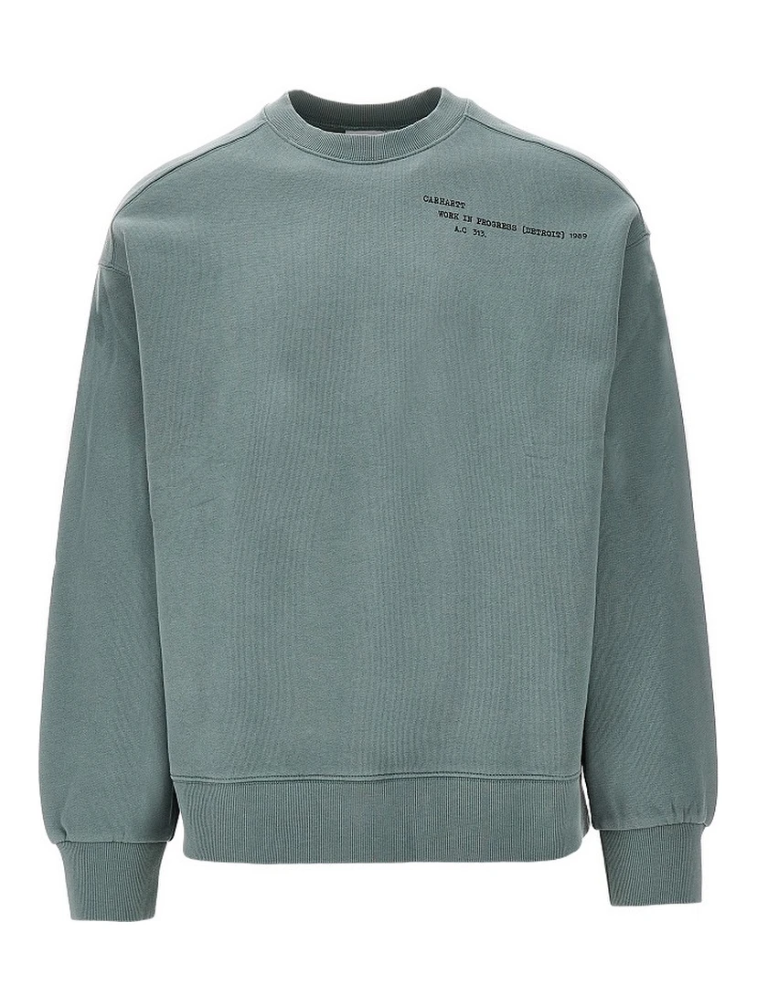 'Punched' crewneck sweatshirt