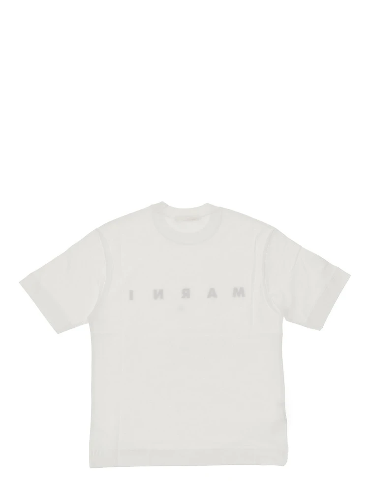 Cotton t-shirt with logo print alternative