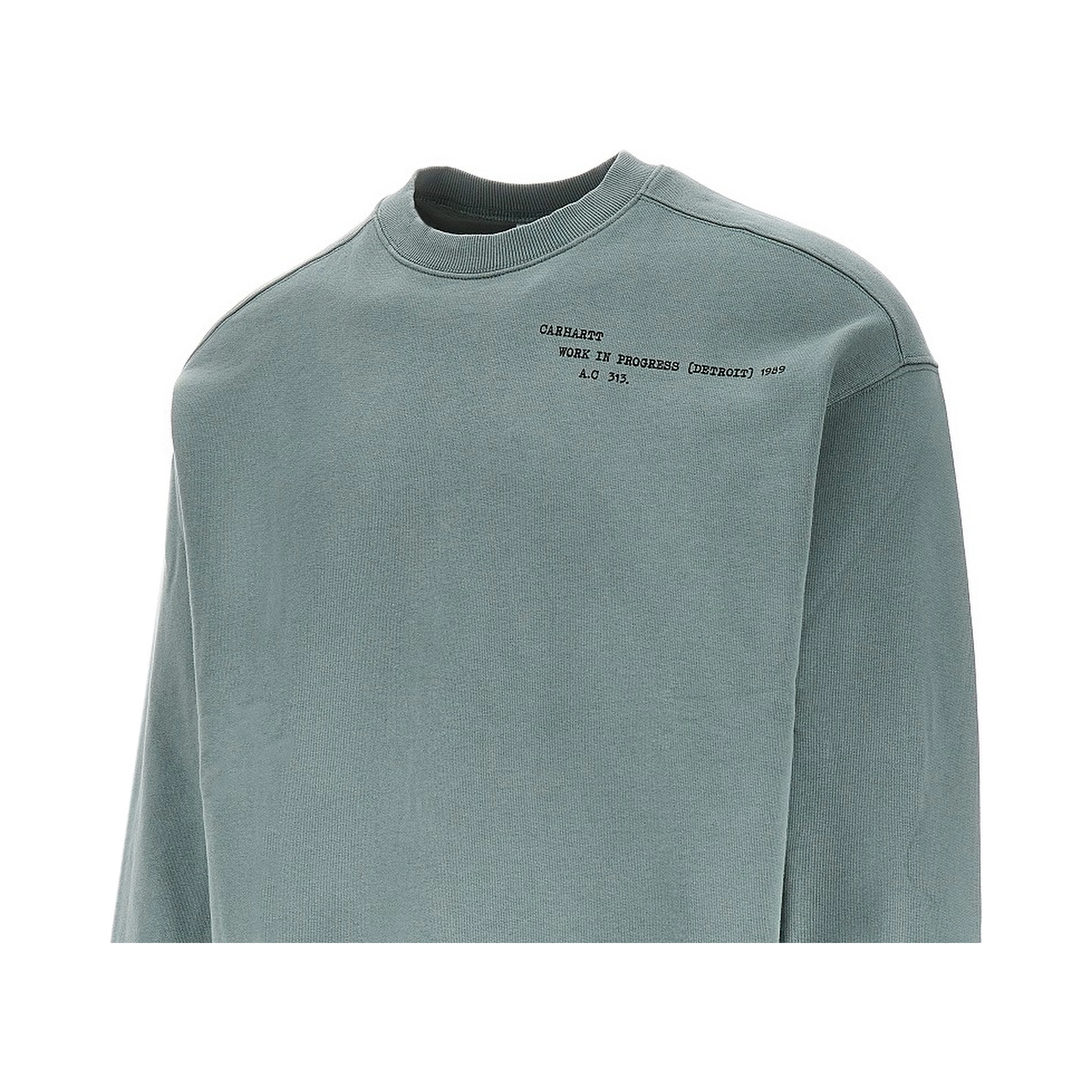'Punched' crewneck sweatshirt