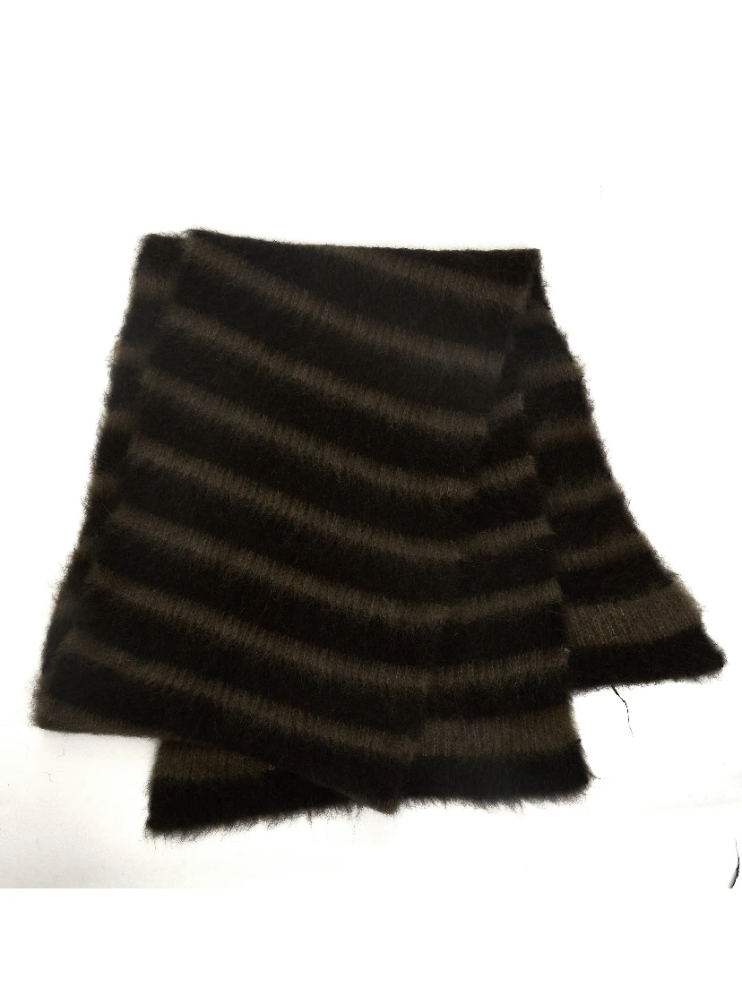 Sciarpa In Lana, Alpaca A Righe