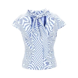 'Arielle' striped poplin top