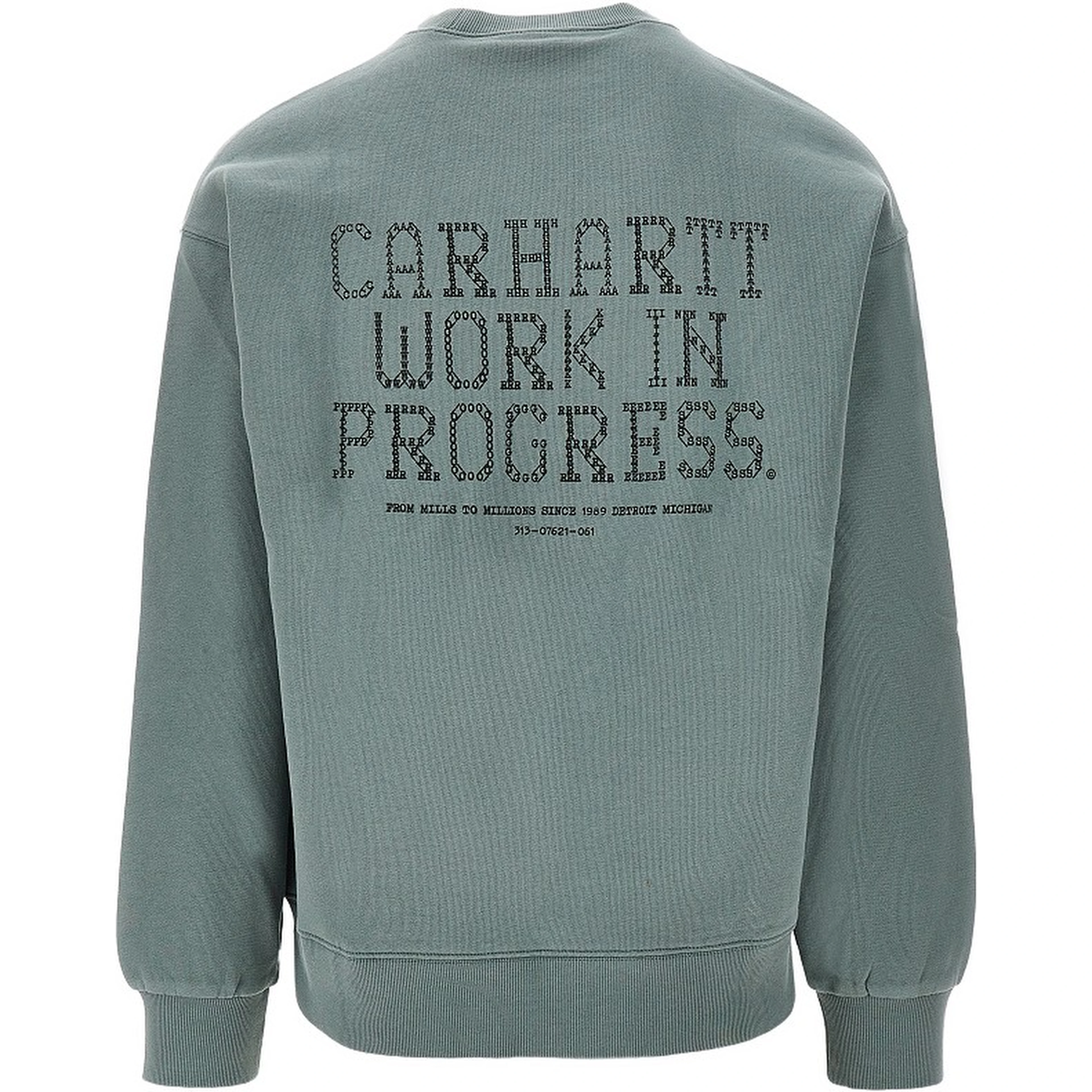 'Punched' crewneck sweatshirt