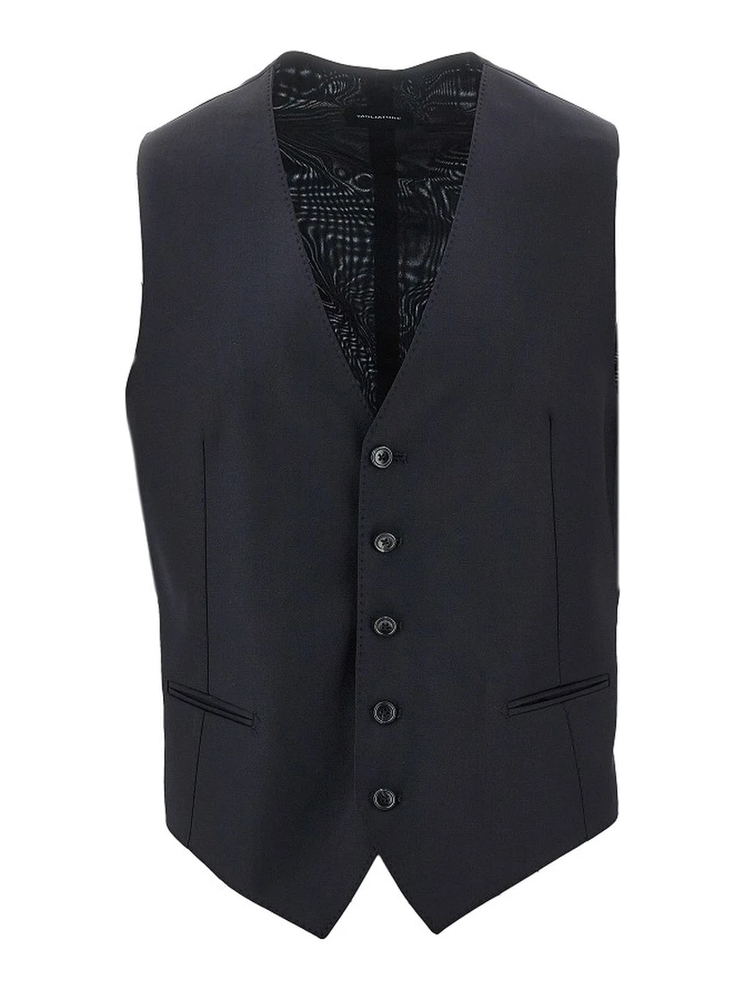 Super 110's wool tailored vest