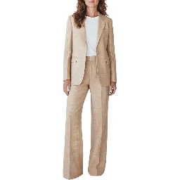 'Adrianne' linen-blend tailored suit