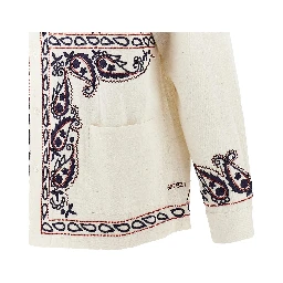 'Memento' embroidered silk shirt