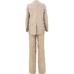 'Adrianne' linen-blend tailored suit