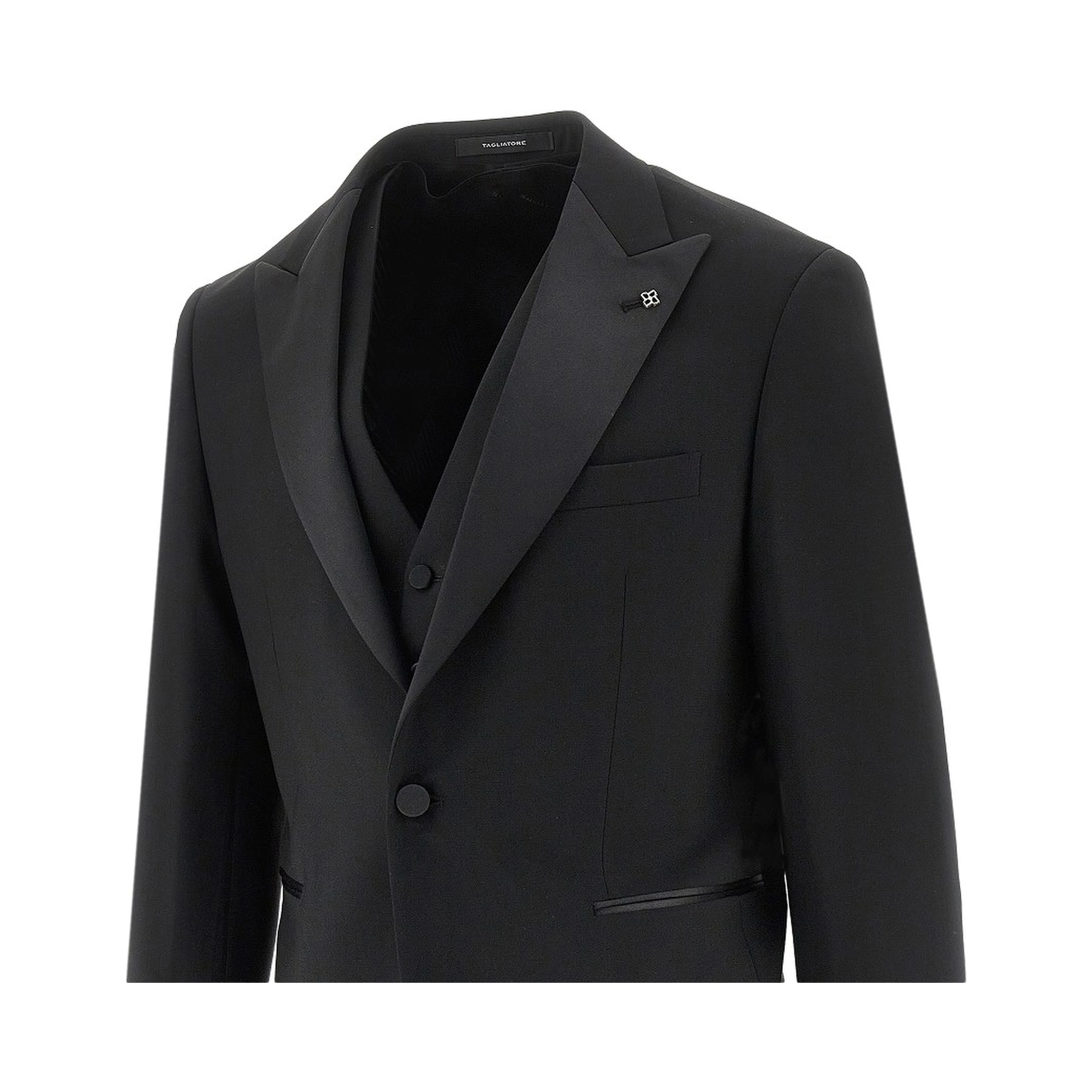 Super 120's wool tuxedo suit