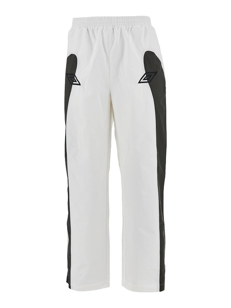Technical ripstop pants with logo embroidery