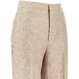 'Adrianne' linen-blend tailored suit