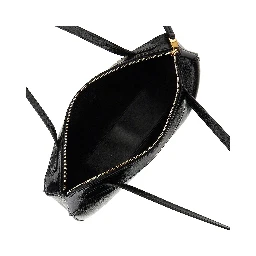 Small leather 'Lotus' tote bag