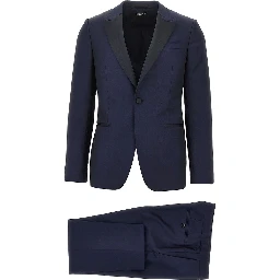 Wool and mohair evening tailored suit