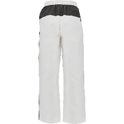 Technical ripstop pants with logo embroidery