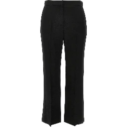 Canvas cropped straight leg pants